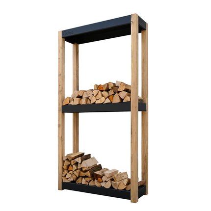 Quoco Houtopslag Cremagliera Donkergrijs (3 afm.)-225x120cm