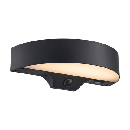 Nordlux solar wandlamp Monay Round zwart