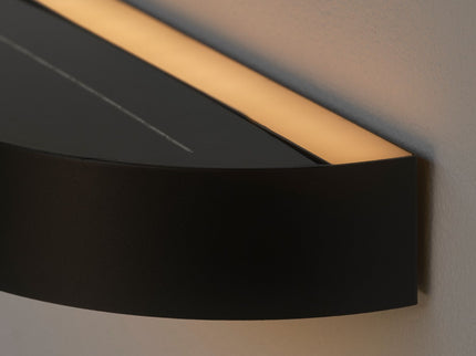 Nordlux solar wandlamp Monay Round zwart
