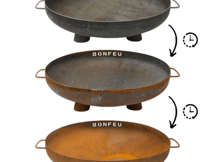 BonFeu BonBowl Plus roestproces van Cortenstaal
