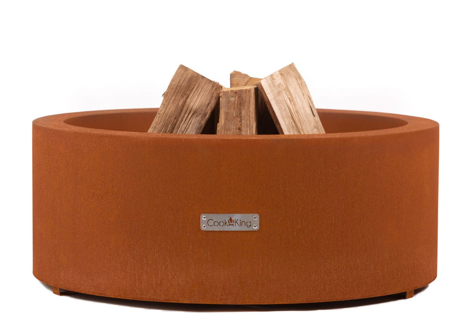 CookKing vuurschaal Blaze productfoto met hout
