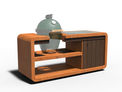 FORNO Kamado Station Cortenstaal-2000 x 752 x 927 mm
