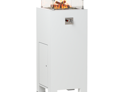 FORNO Vuurtafel Brann Aluminium Wit (550 x 550 x 1200)