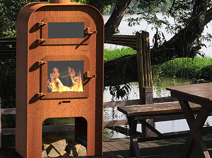 FORNO Tuinhaard Gap XL + Deur + Pizzaoven CortenStaal