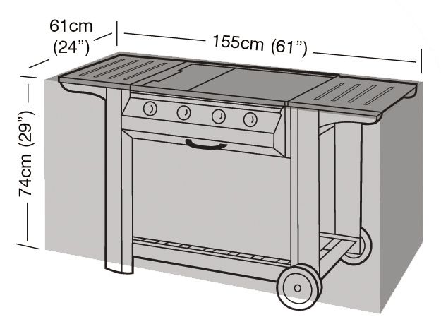 Garland barbecuehoes buitenkeuken 155 Brons