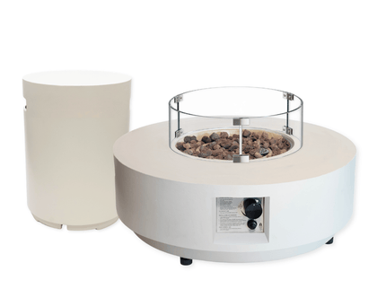Happy Cocooning vuurtafel set Estate 76 oyster beige