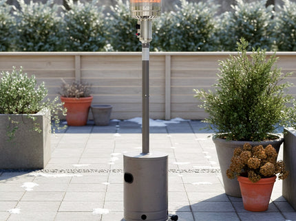 HEAT terrasverwarmer Solvarme grijs 50 mbar