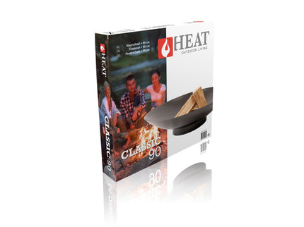 HEAT Vuurschaal Classic Ø 90 cm Zwart