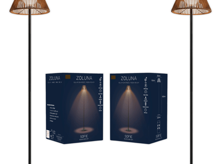Pakketdeal ZOLUNA 2x vloerlamp Sofie