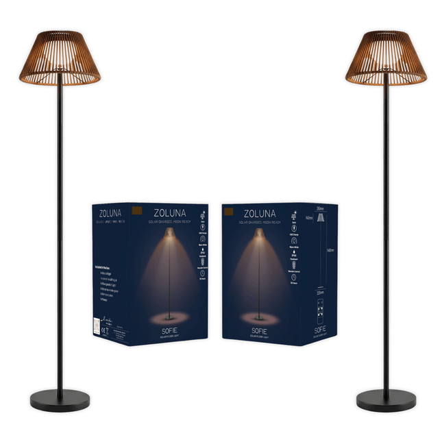 Pakketdeal ZOLUNA 2x vloerlamp Sofie
