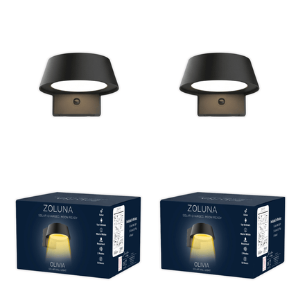Pakketdeal ZOLUNA 2x wandlamp Olivia