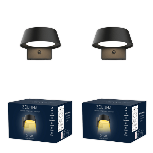 Pakketdeal ZOLUNA 2x wandlamp Olivia