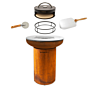 Pakketdeal BonFeu BonBiza corten + pizzaoven + standaard + pizzaschep + pizzasnijder