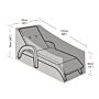 Garland ligbedhoes (175x76x76cm) Zwart