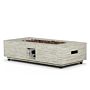 Happy Cocooning vuurtafel Estate Rectangular travertin
