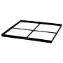 CookKing Vierkante Basis voor Decostenen 80x80 cm