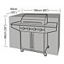 Garland Barbecuehoes (165x63x90cm) groen