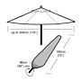Garland parasolhoes (Ø300cm) groen