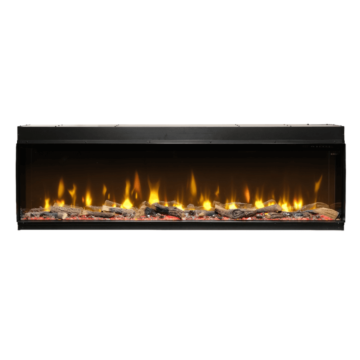 Dimplex Ignite Bold 74" voorkant productfoto rode vlammen