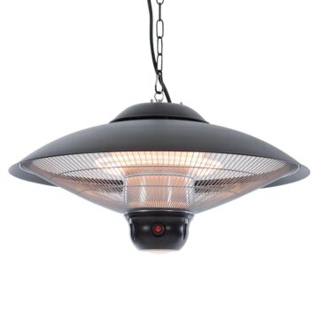 Sunred CE09B zwart hangende terrasverwarming 2100 (halogeen)