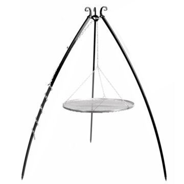 CookKing Driepoot 200 cm met RVS Grillrooster CookKing Driepoot 200 cm met RVS Grillrooster