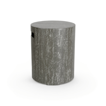 Happy Cocooning gasfles cover Round oscuro travertin