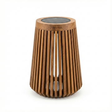 ZOLUNA solar vloerlamp Lon L teak