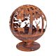 Esschert vuurbal laser cut roest