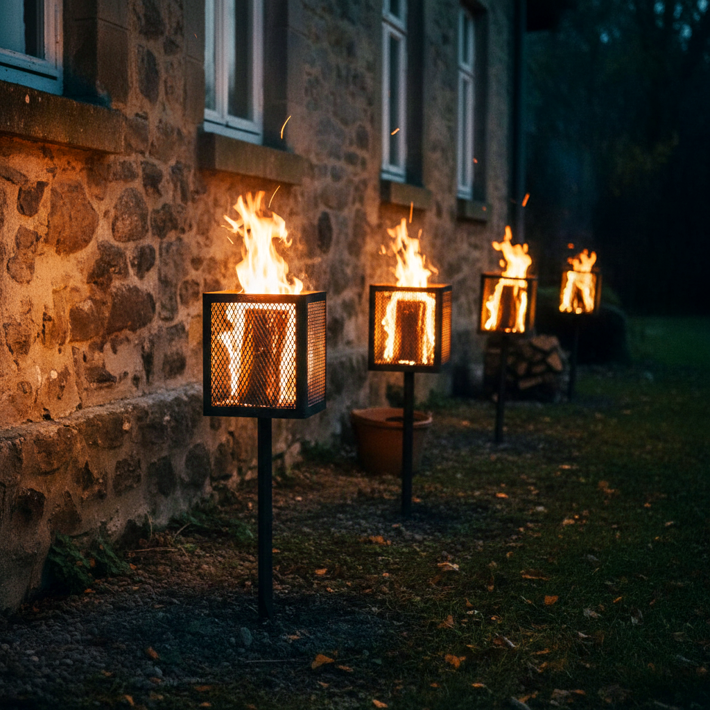 STOOQ Zweedse Fakkelhouder Highlander Vierkant