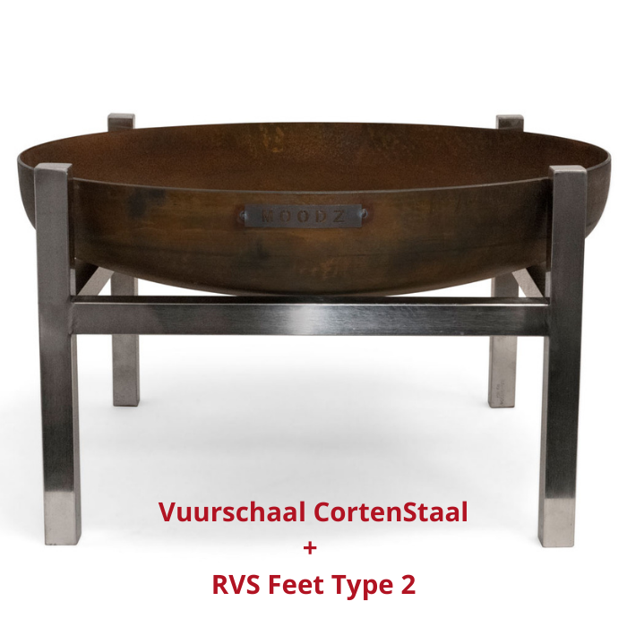 MOODZ Vuurschaal RVS Ø 80 cm