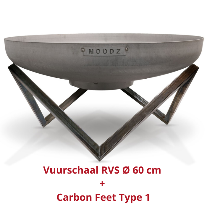 MOODZ Vuurschaal RVS Ø 60 cm