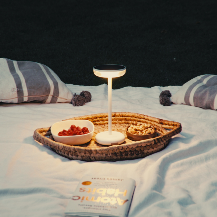 ZOLUNA Solar Tafellamp Bobbie Wit