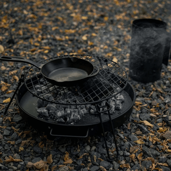 Barebones Fire Pit Grillrooster – Rond