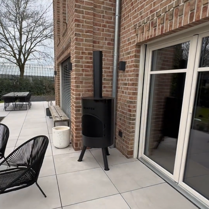 BonFeu BonTon 60 Zwart Tuinhaard