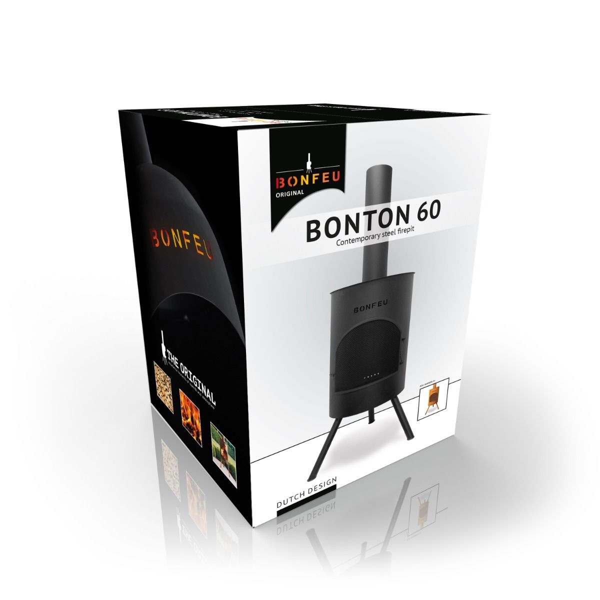 BonFeu BonTon 60 Zwart Tuinhaard