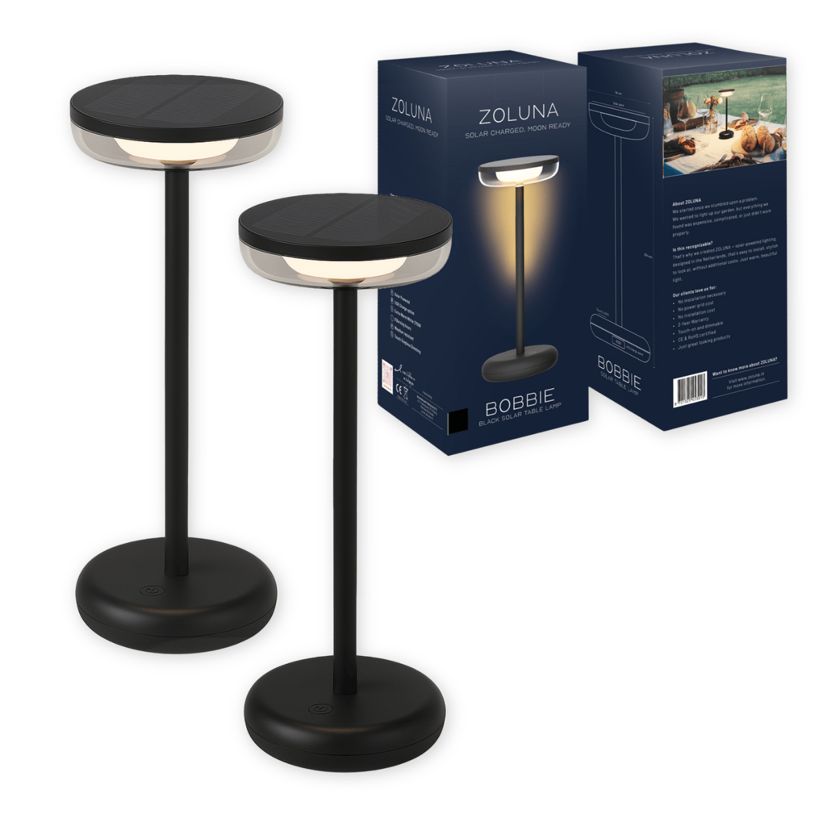 Pakketdeal ZOLUNA 2x Bobbie zwart