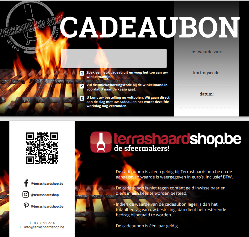 Digitale cadeaubon (alle bedragen mogelijk)