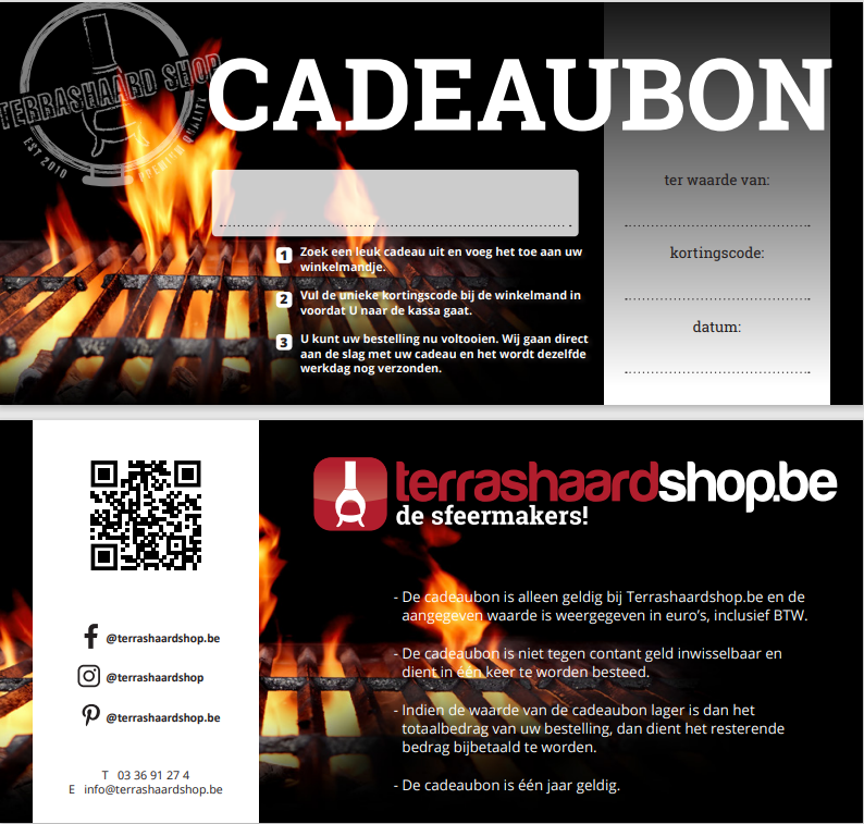 Overtreden Wat fout Cadeaubon Terrashaardshop.be | Bestel nu online!