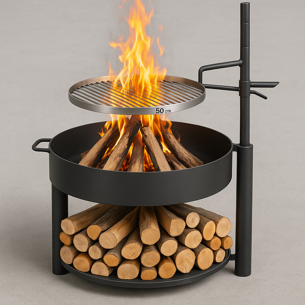 CookKing Vuurschaal Montana X 60 cm met Mast en Grillrooster 50 cm