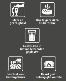Cosi Vuurtafel Cosicube 70 Grey Wash