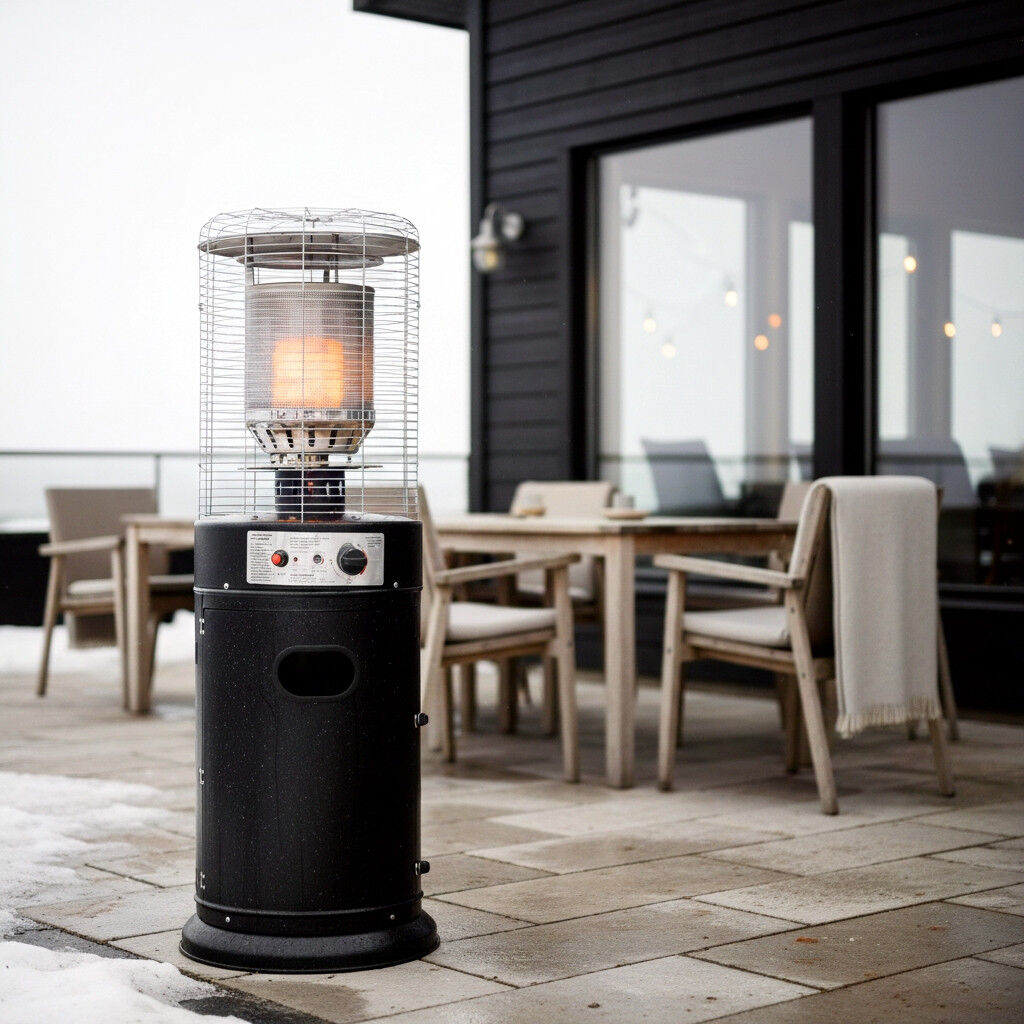 HEAT Salong lounge heater gas zwart 30 mbar