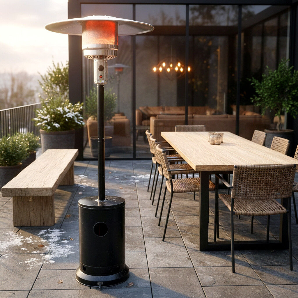 HEAT terrasverwarmer Solvarme zwart 30 mbar