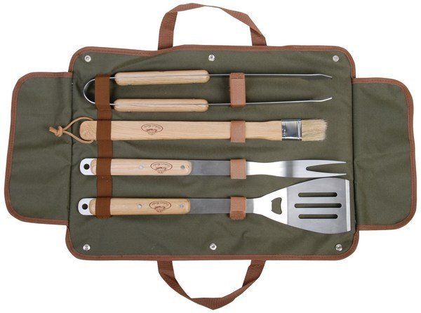 Esschert 4-delige BBQ Gereedschapset met Tas