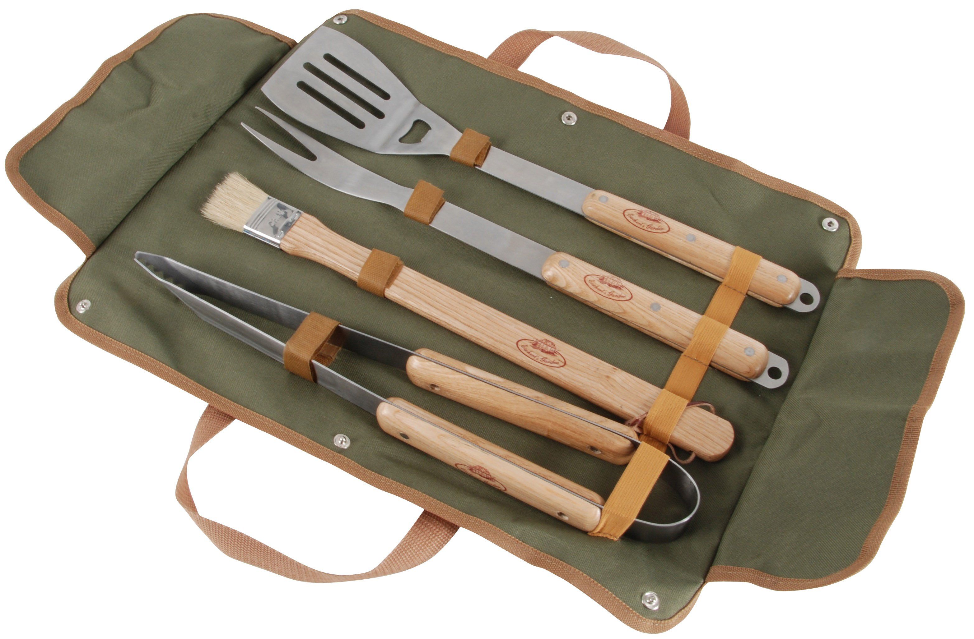 Esschert 4-delige BBQ Gereedschapset met Tas