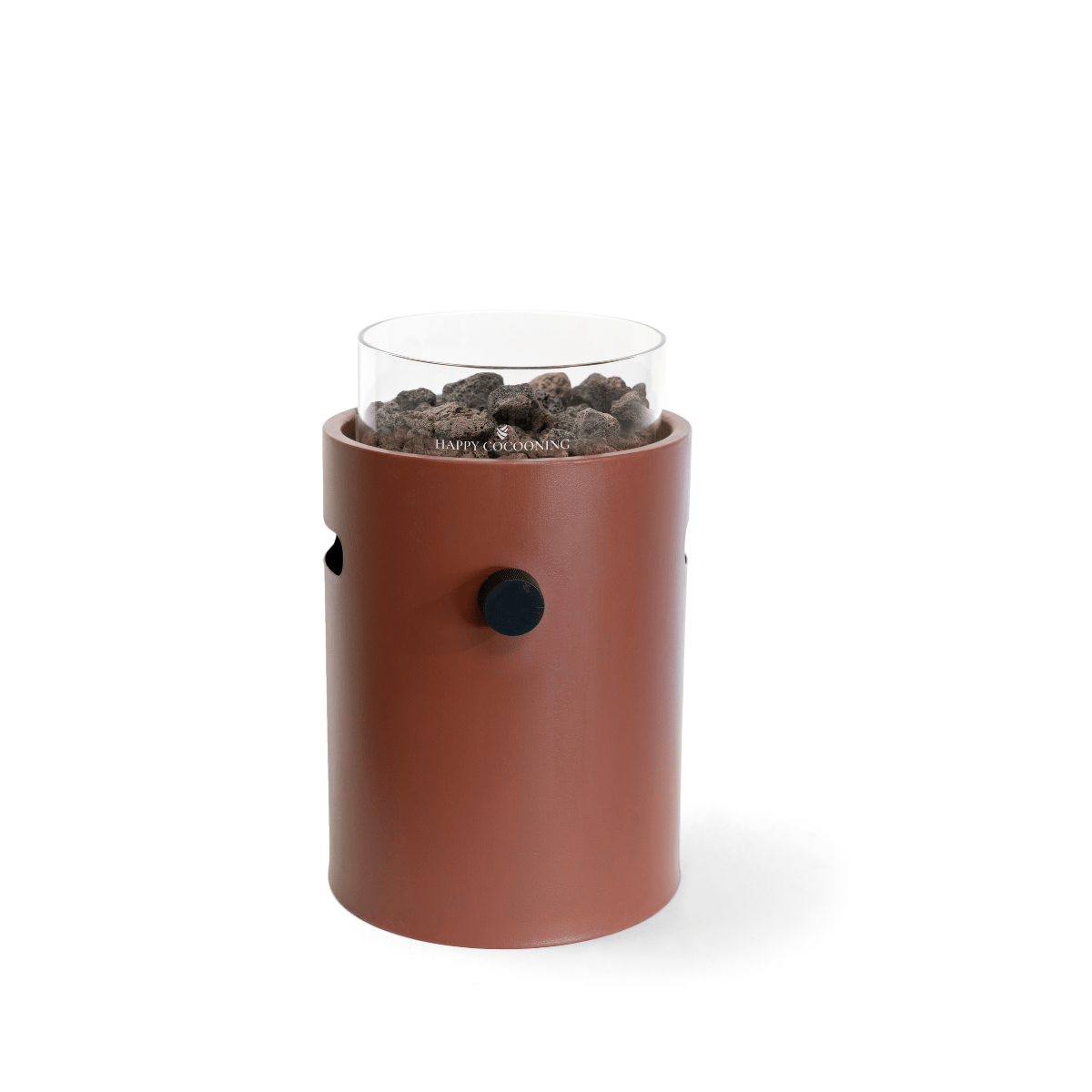 Happy Cocooning tafelbrander Lumi Steel coral red