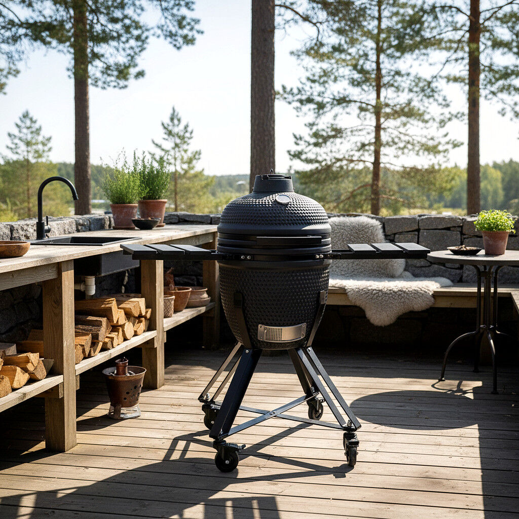 HEAT Premium kamado barbecue Fyregg 18 zwart
