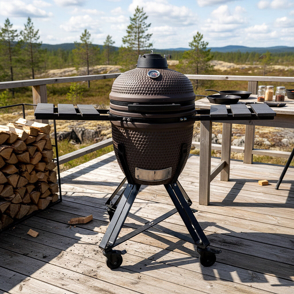 HEAT Premium kamado barbecue Fyregg 18 bruin