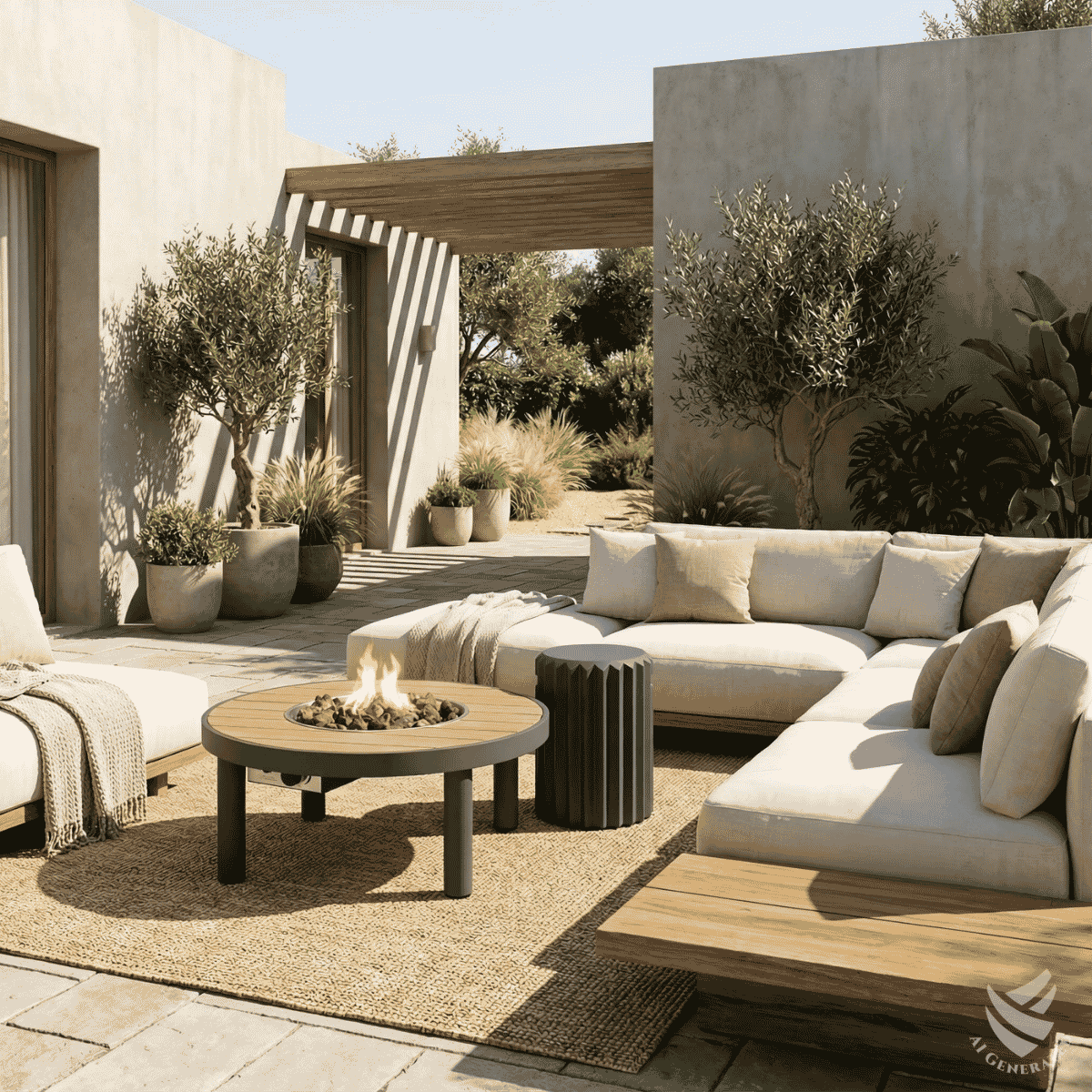 Happy Cocooning vuurtafel Riviera 80 smokey anthracite