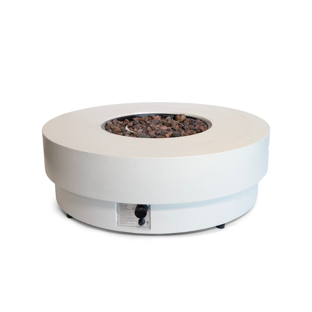 Happy Cocooning vuurtafel Estate Round 105 travertin