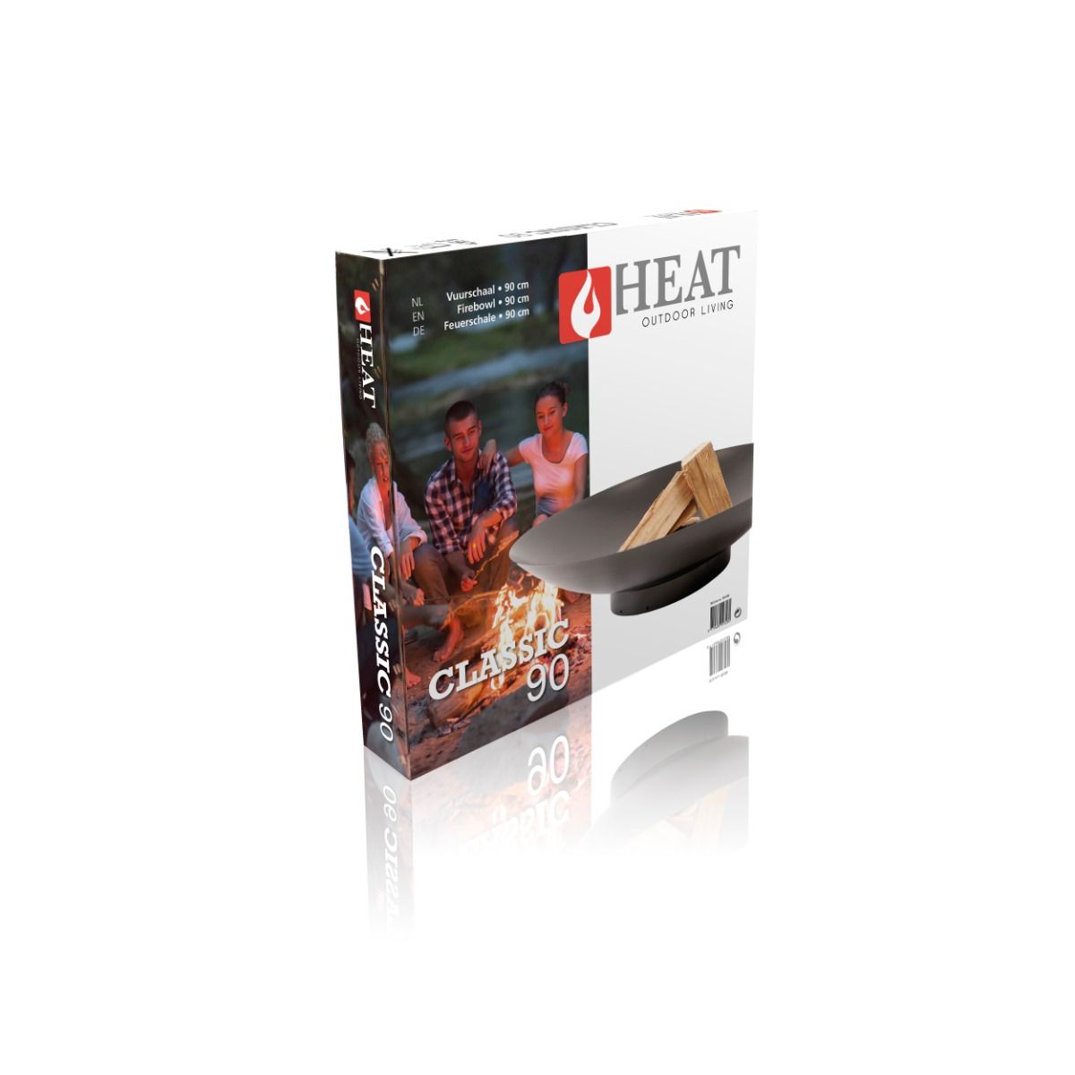 HEAT Vuurschaal Classic Ø 90 cm Zwart HEAT Vuurschaal Classic Ø 90 cm Zwart